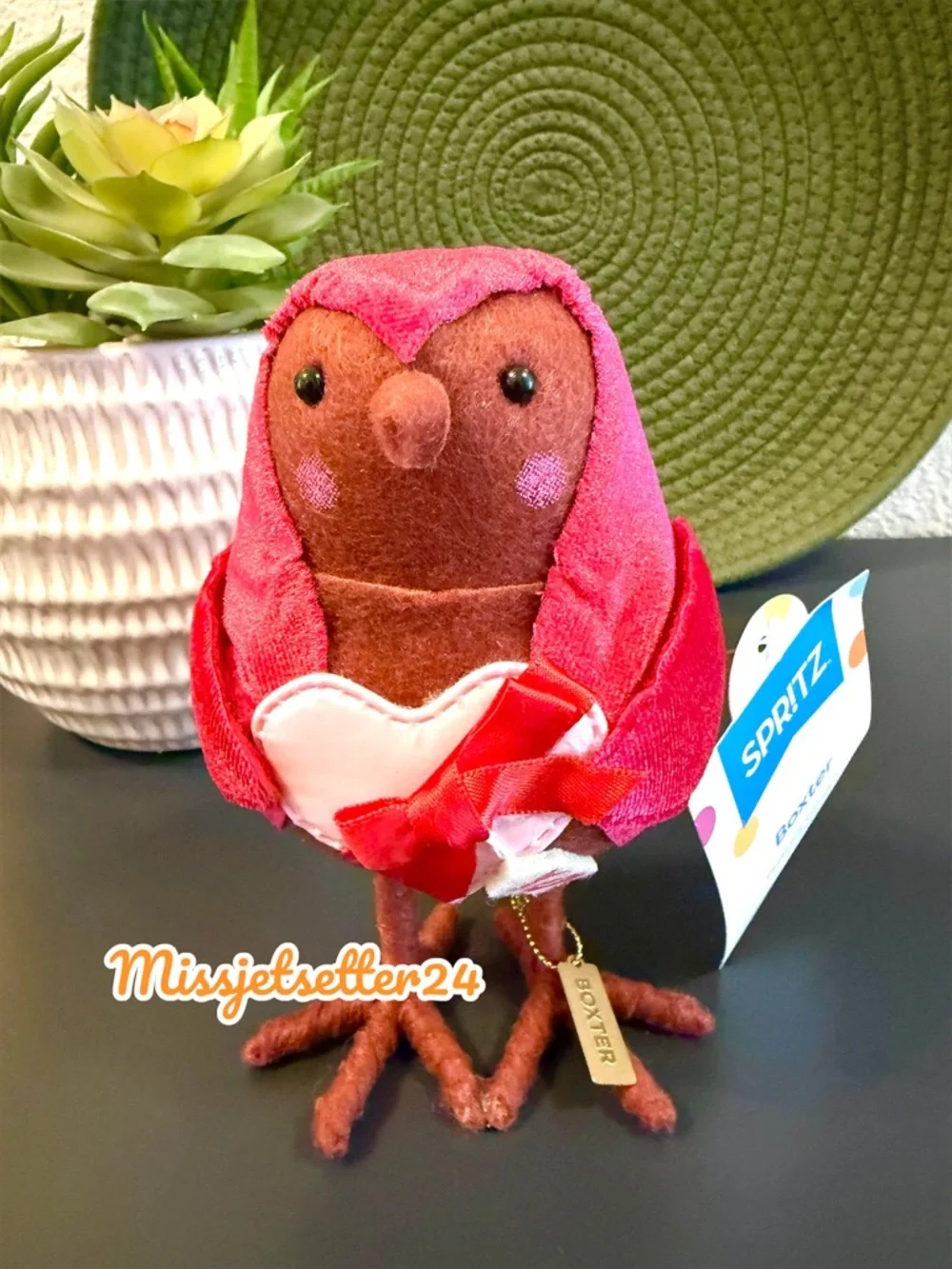 NWT Boxter Target Featherly Friends Spritz Valentine’s Day 2026 Collectible Bird